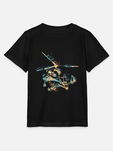 Gyrocopter - Stanley/Stella Kinder T-Shirt MINI CREATOR - Schwarz