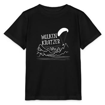 Paragleiten Gleitschirmfliegen Paragliding - Stanley/Stella Kinder T-Shirt MINI CREATOR  - Schwarz - Vorne - Mikhail (115cm)