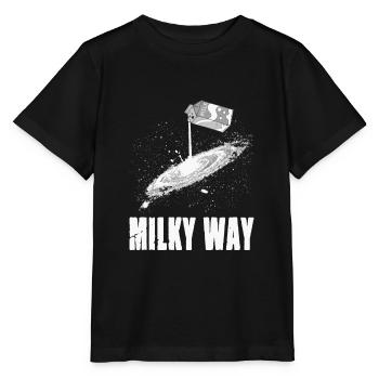Voie lactée pour un astronome Star Observer - T-shirt bio MINI CREATOR Stanley/Stella Enfant - noir - Devant - Mikhail (115cm)
