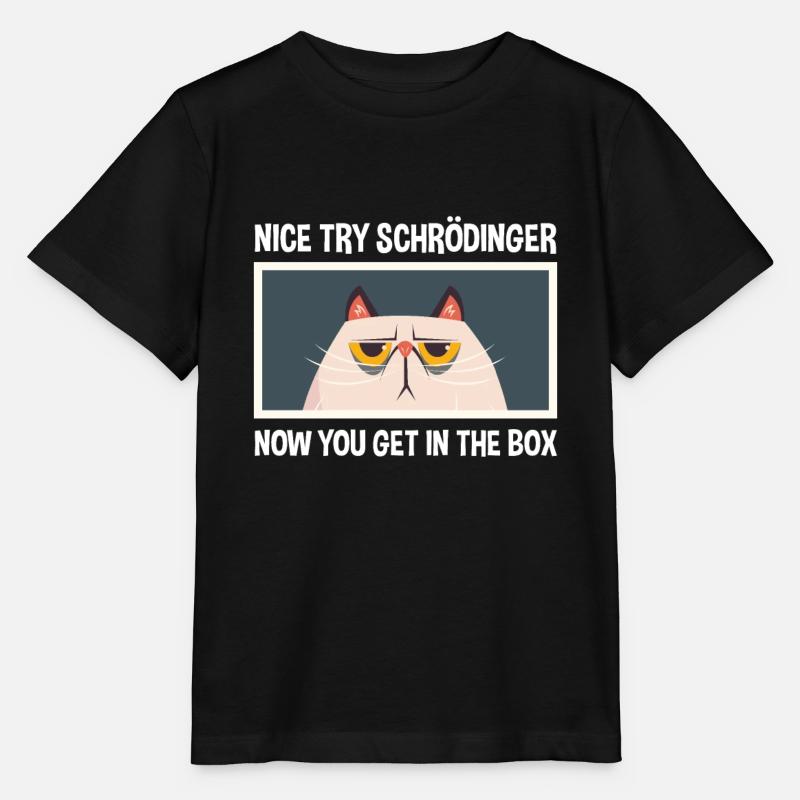 Netter Versuch Schrödinger Physik Physiker - Stanley/Stella Kinder T-Shirt MINI CREATOR - Schwarz