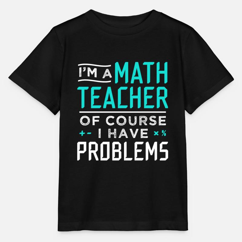 Problèmes de profs de maths - T-shirt bio MINI CREATOR Stanley/Stella Enfant - noir