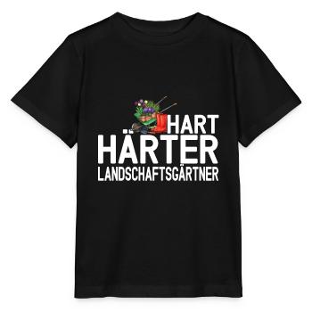 Hart Härter Landschaftsgärtner - Stanley/Stella Kinder T-Shirt MINI CREATOR  - Schwarz - Vorne - Mikhail (115cm)