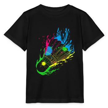 Splash Badminton - Stanley/Stella MINI CREATOR Kids’ T-Shirt - black - Front - Mikhail (115cm)