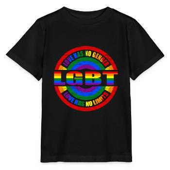 LGBT - Stanley/Stella MINI CREATOR Kids’ T-Shirt - black - Front - Mikhail (115cm)
