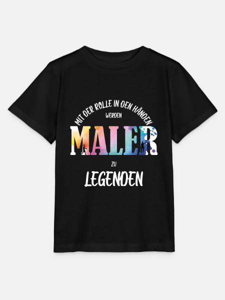 Maler - Stanley/Stella Kinder T-Shirt MINI CREATOR  - Schwarz