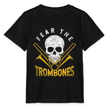 Trombone orchestra - Stanley/Stella MINI CREATOR Kids’ T-Shirt - black - Front - Mikhail (115cm)