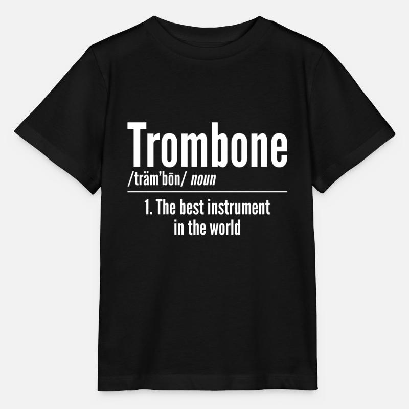 trombone - T-shirt bio MINI CREATOR Stanley/Stella Enfant - noir