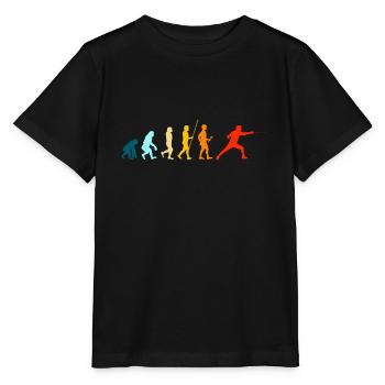 Evolution Escrime Escrime Hobby Training - T-shirt bio MINI CREATOR Stanley/Stella Enfant - noir - Devant - Mikhail (115cm)