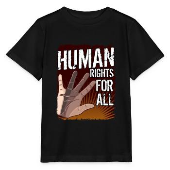 Human Rights - Cadeau - T-shirt bio MINI CREATOR Stanley/Stella Enfant - noir - Devant - Mikhail (115cm)