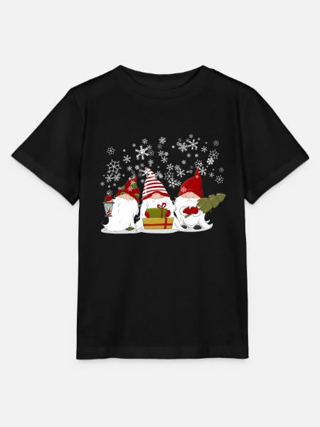 Nordic Christmas Gnome Elves Gnome Gift - Maglietta per bambini MINI CREATOR di Stanley/Stella - nero
