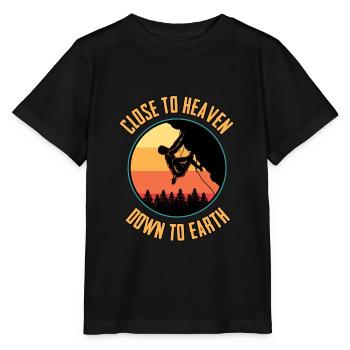 Mousqueton d'escalade cadeau alpinisme - T-shirt bio MINI CREATOR Stanley/Stella Enfant - noir - Devant - Mikhail (115cm)
