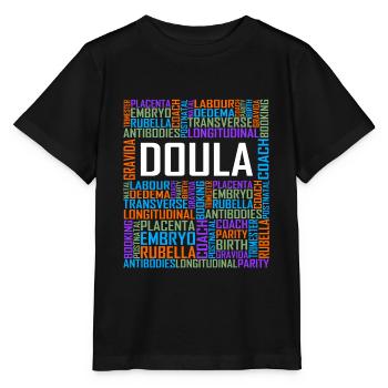 Doula Worte - Stanley/Stella Kinder T-Shirt MINI CREATOR  - Schwarz - Vorne - Mikhail (115cm)