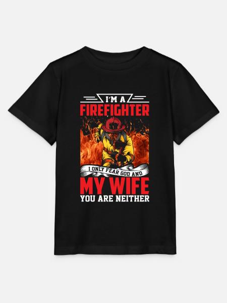 pompiers - T-shirt bio MINI CREATOR Stanley/Stella Enfant - noir