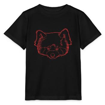 Strokes Red Panda - Stanley/Stella MINI CREATOR Kids’ T-Shirt - black - Front - Mikhail (115cm)