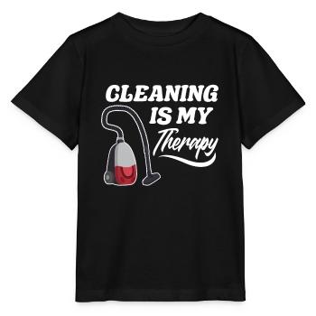 Drôle de femme de ménage nettoyeuse ménage ménage ménage - T-shirt bio MINI CREATOR Stanley/Stella Enfant - noir - Devant - Mikhail (115cm)