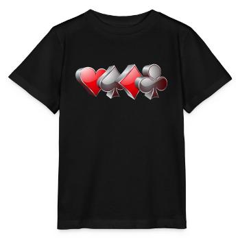 Poker Color Poker - Stanley/Stella MINI CREATOR Kids’ T-Shirt - black - Front - Mikhail (115cm)