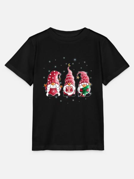 Weihnachten Wichtel Süße Weihnachtswichtel Motiv - Stanley/Stella Kinder T-Shirt MINI CREATOR - Schwarz