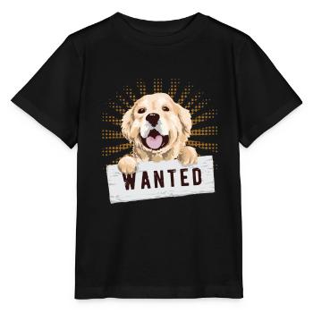 Golden retriever - Stanley/Stella MINI CREATOR Kids’ T-Shirt - black - Front - Mikhail (115cm)