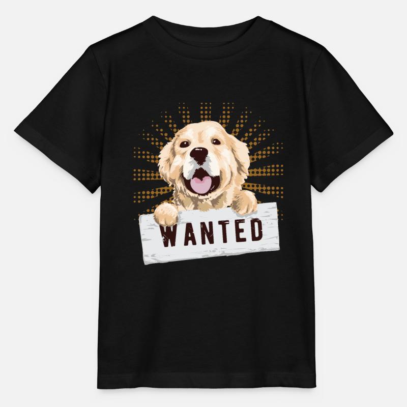 Golden retriever - T-shirt bio MINI CREATOR Stanley/Stella Enfant - noir