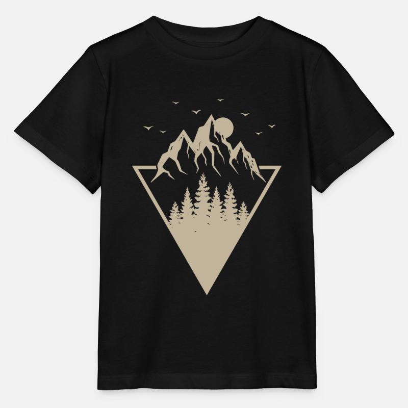 Montagne moderne - T-shirt bio MINI CREATOR Stanley/Stella Enfant - noir