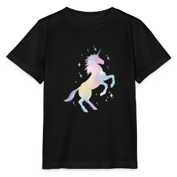 Einhorn - Stanley/Stella Kinder T-Shirt MINI CREATOR  - Schwarz - Vorne - Mikhail (115cm)