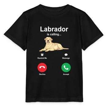 Labrador - T-shirt bio MINI CREATOR Stanley/Stella Enfant - noir - Devant - Mikhail (115cm)