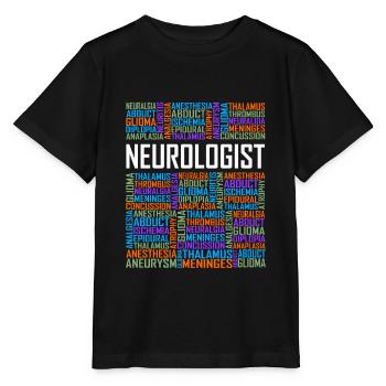 Neurologe - Worte - Stanley/Stella Kinder T-Shirt MINI CREATOR  - Schwarz - Vorne - Mikhail (115cm)