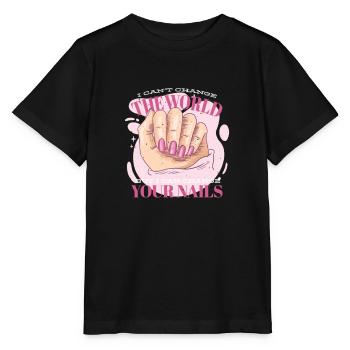Nail Fairy Nail Design Beautician Nail Designer - Stanley/Stella MINI CREATOR Kids’ T-Shirt - black - Front - Mikhail (115cm)