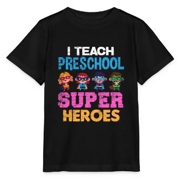 Teacher preschool - Stanley/Stella MINI CREATOR Kids’ T-Shirt - black - Front - Mikhail (115cm)