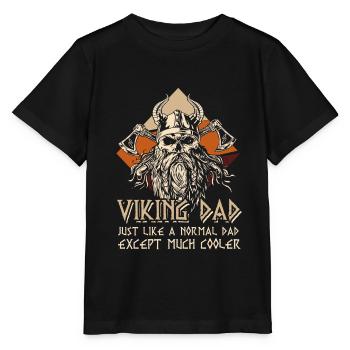 Viking Dad Odin Le père de Norsemen Wotan - T-shirt bio MINI CREATOR Stanley/Stella Enfant - noir - Devant - Mikhail (115cm)
