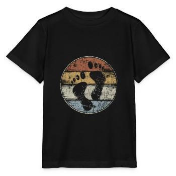Pieds nus pieds vintage - T-shirt bio MINI CREATOR Stanley/Stella Enfant - noir - Devant - Mikhail (115cm)