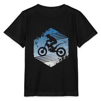 Trial bike - Stanley/Stella MINI CREATOR Kids’ T-Shirt - black - Front - Mikhail (115cm)