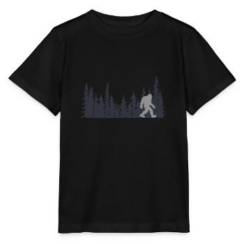 Bigfoot Wandern Wald Sasquatch humor - Stanley/Stella Kinder T-Shirt MINI CREATOR  - Schwarz - Vorne - Mikhail (115cm)