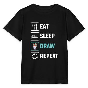 Artistes - T-shirt bio MINI CREATOR Stanley/Stella Enfant - noir - Devant - Mikhail (115cm)