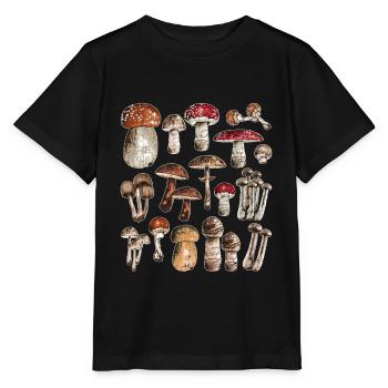Pilze Shirt Pilzsammler Geschenk Sammeln Pilz Graf - Stanley/Stella Kinder T-Shirt MINI CREATOR  - Schwarz - Vorne - Mikhail (115cm)