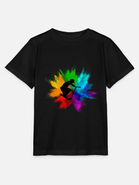 Stunt Scooter Stunt Geschenk Tretroller Skater - Stanley/Stella Kinder T-Shirt MINI CREATOR  - Schwarz