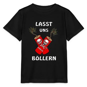 LASST UNS BÖLLERN - Stanley/Stella Kinder T-Shirt MINI CREATOR  - Schwarz - Vorne - Mikhail (115cm)