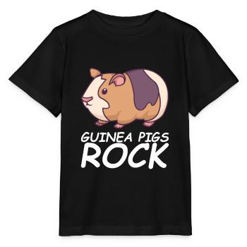 GUINEA PIGS ROCK gifts for - Stanley/Stella MINI CREATOR Kids’ T-Shirt - black - Front - Mikhail (115cm)