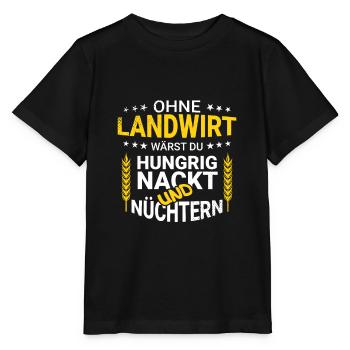 Ohne Landwirt Design - Stanley/Stella Kinder T-Shirt MINI CREATOR  - Schwarz - Vorne - Mikhail (115cm)