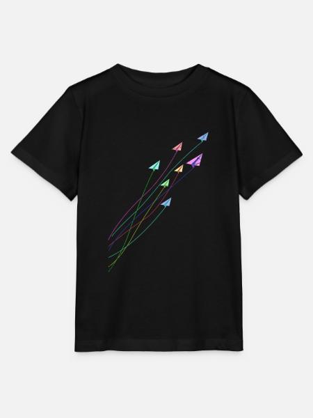 Origami Faltkunst Kranich - Stanley/Stella Kinder T-Shirt MINI CREATOR - Schwarz