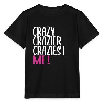 Je suis fou en disant - T-shirt bio MINI CREATOR Stanley/Stella Enfant - noir - Devant - Mikhail (115cm)