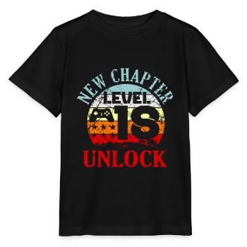 18th birthday - Stanley/Stella MINI CREATOR Kids’ T-Shirt - black - Front - Mikhail (115cm)