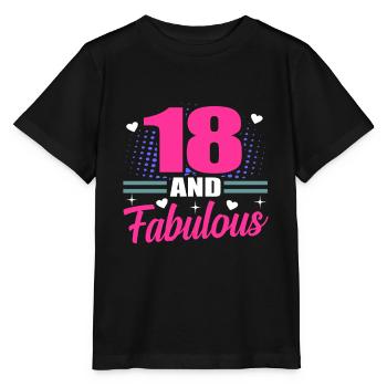 18th birthday - Stanley/Stella MINI CREATOR Kids’ T-Shirt - black - Front - Mikhail (115cm)