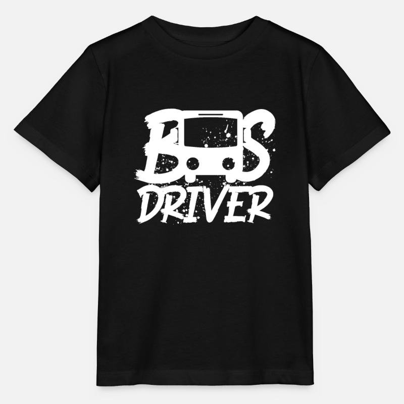 Bus chauffeur de bus - T-shirt bio MINI CREATOR Stanley/Stella Enfant - noir