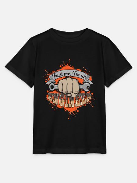 Ingenieur - Engineer - Stanley/Stella Kinder T-Shirt MINI CREATOR  - Schwarz