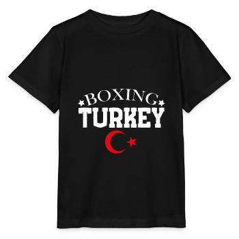 Turquie boxe boxeur professionnel turc - T-shirt bio MINI CREATOR Stanley/Stella Enfant - noir - Devant - Mikhail (115cm)