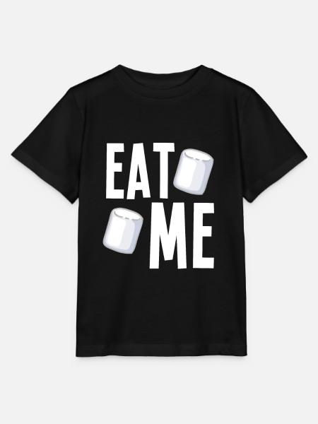 Iss mich Marshmallows - Stanley/Stella Kinder T-Shirt MINI CREATOR  - Schwarz