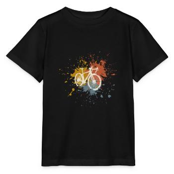 Vintage racing bike - Stanley/Stella MINI CREATOR Kids’ T-Shirt - black - Front - Mikhail (115cm)