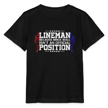 American Football Quarterback Touchdown - Stanley/Stella Kinder T-Shirt MINI CREATOR  - Schwarz - Vorne - Mikhail (115cm)