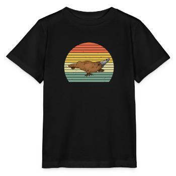 Schnabeltier Platypus Schnabelente Geschenk - Stanley/Stella Kinder T-Shirt MINI CREATOR  - Schwarz - Vorne - Mikhail (115cm)